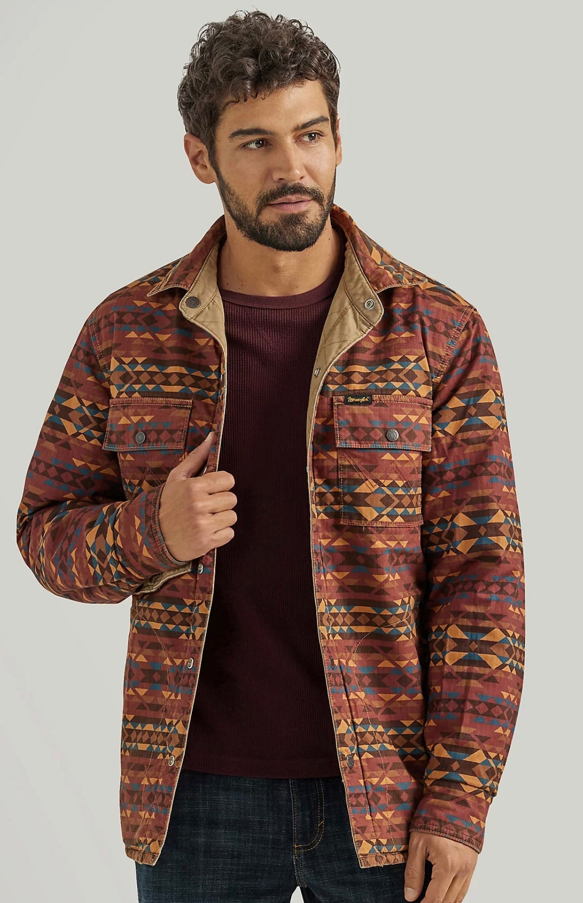 TAN/AZTEC SHACKET