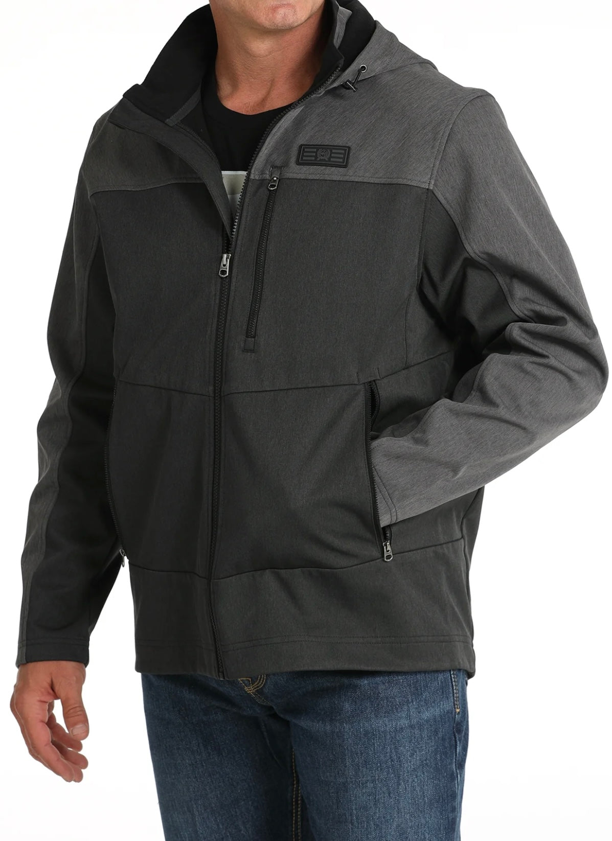 GRY/BLK BONDED HOOD