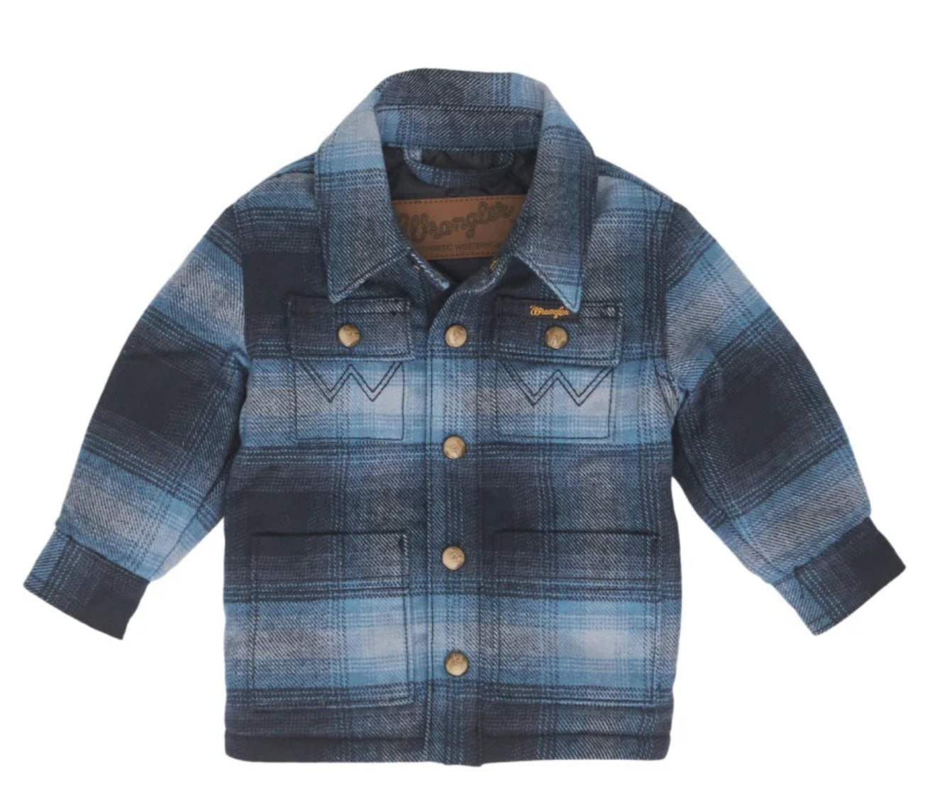 BLU PLAID BABY JACKET