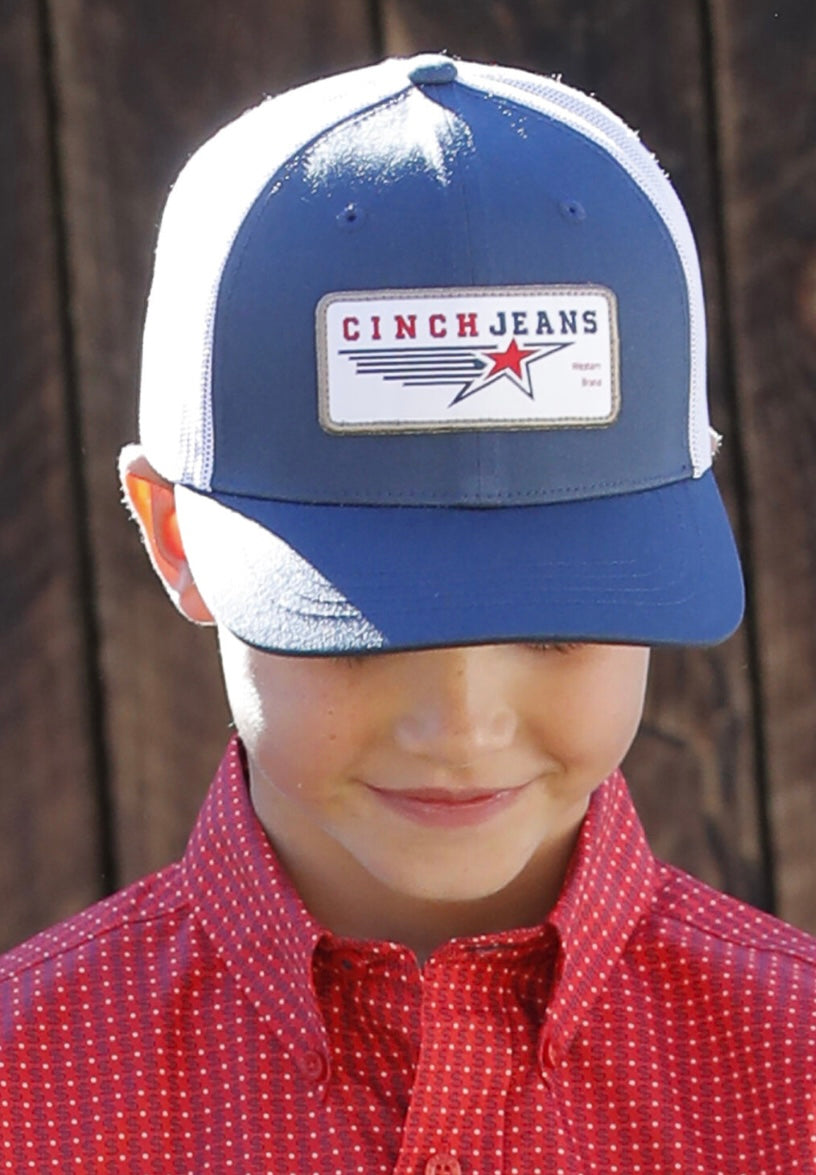 NAVY CINCH KIDS CAP