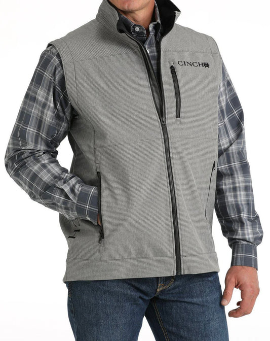 GREY BONDED VEST