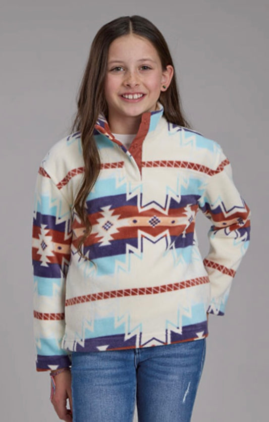 LIL AZTEC CREAM FLEECE