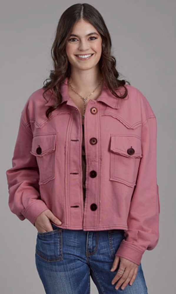 PINK CROP JACKET