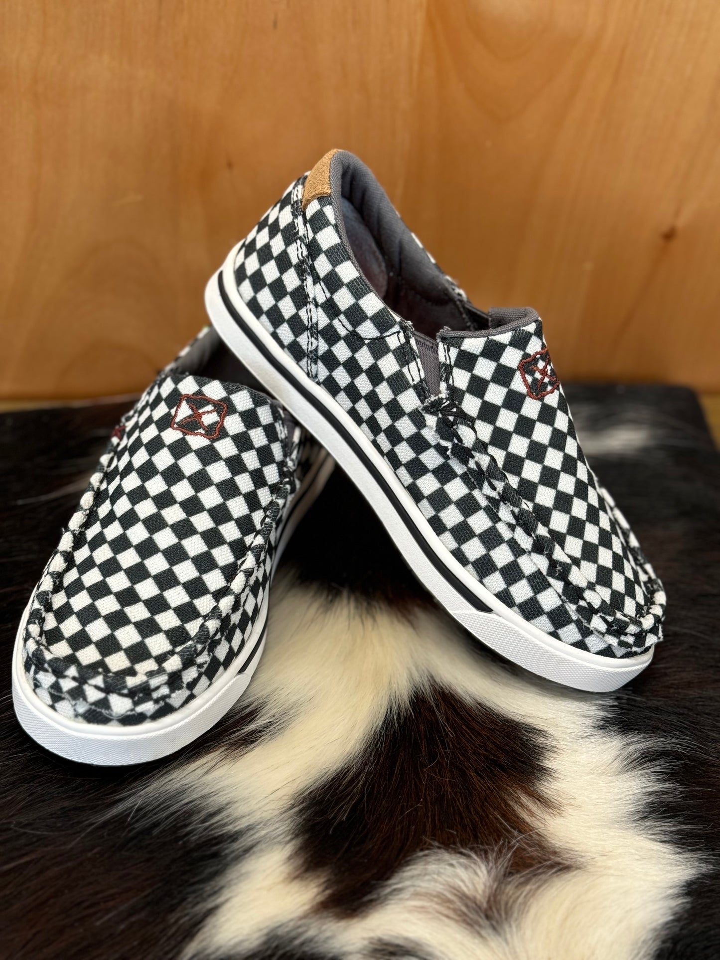 CHECKER BOARD SLIP ON