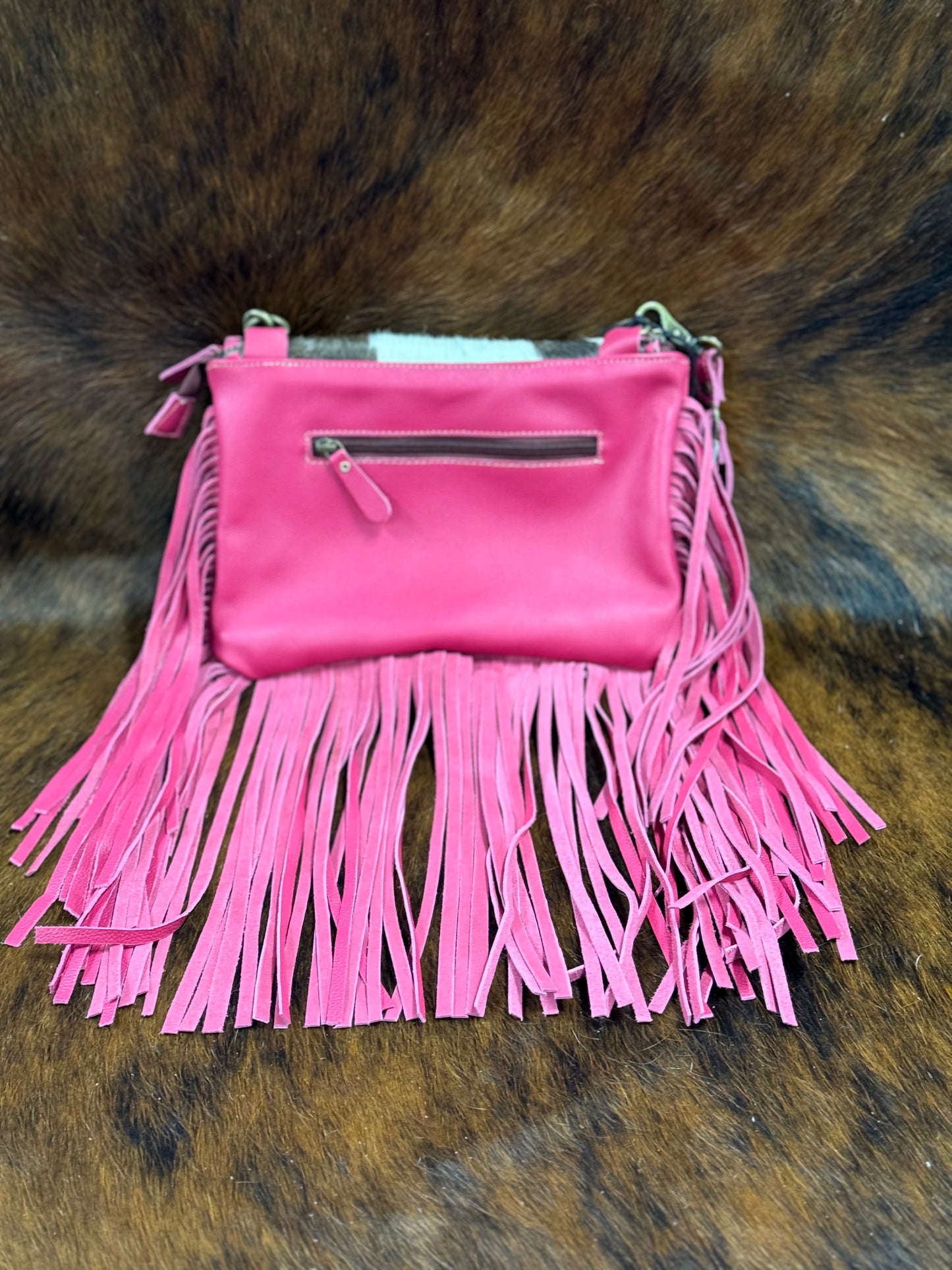 HOT PINK/ HAIR ON BAG